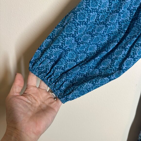 Soft Surroundings Night Bloom Long Sleeve Tiered Shift Dress Womens Size XL Boho - Picture 3 of 10